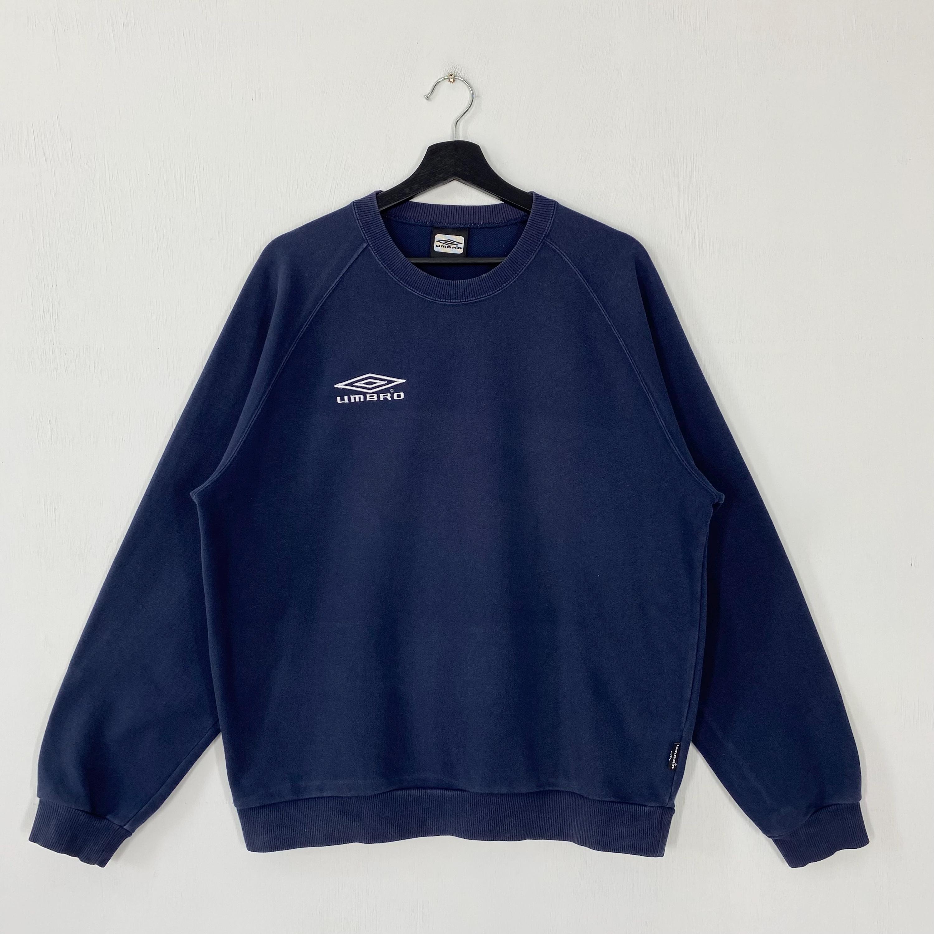 Umbro ネイビー スウェットシャツ Vintage 90s Umbro Sweatshirt Crewneck Pullover Umbro Sportswear