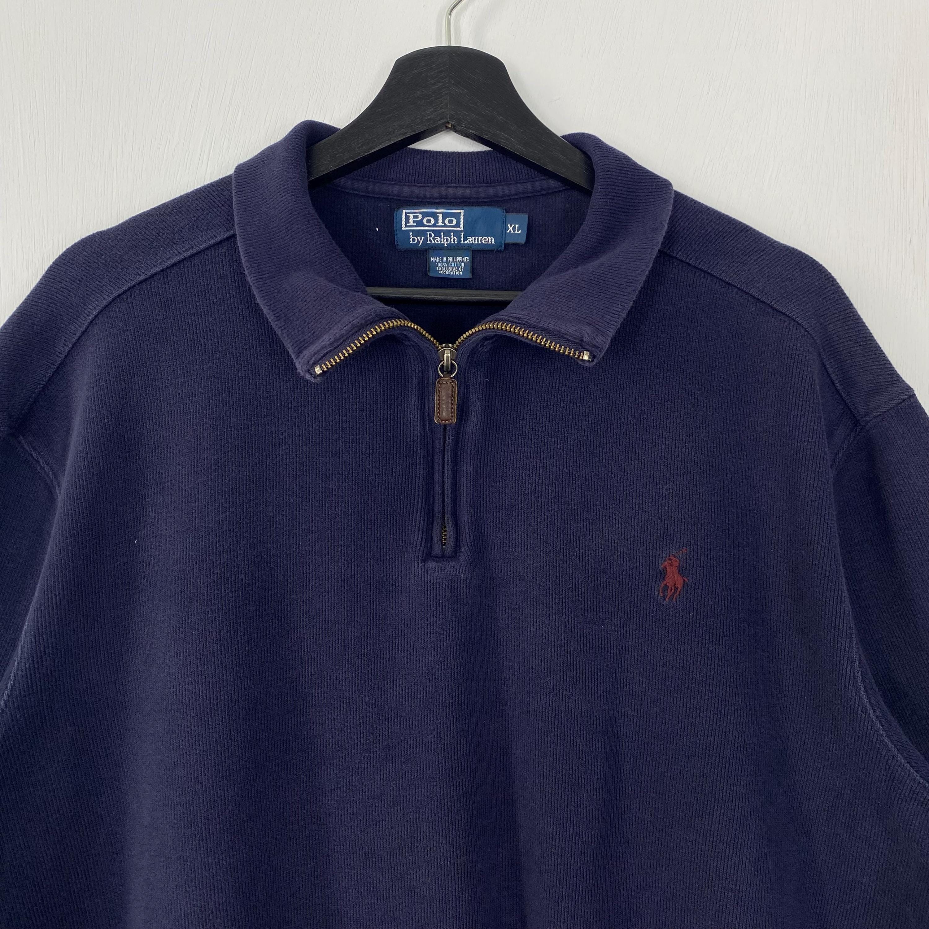 Vintage 90s Polo Ralph Lauren Sweatshirt Half Zip Polo Ralph
