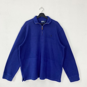Vintage 90s Polo Ralph Lauren Sweatshirt Polo Ralph Lauren Crewneck Polo Ralph Lauren Sweater Pullover Polo Embroidered Logo Blue XXLarge