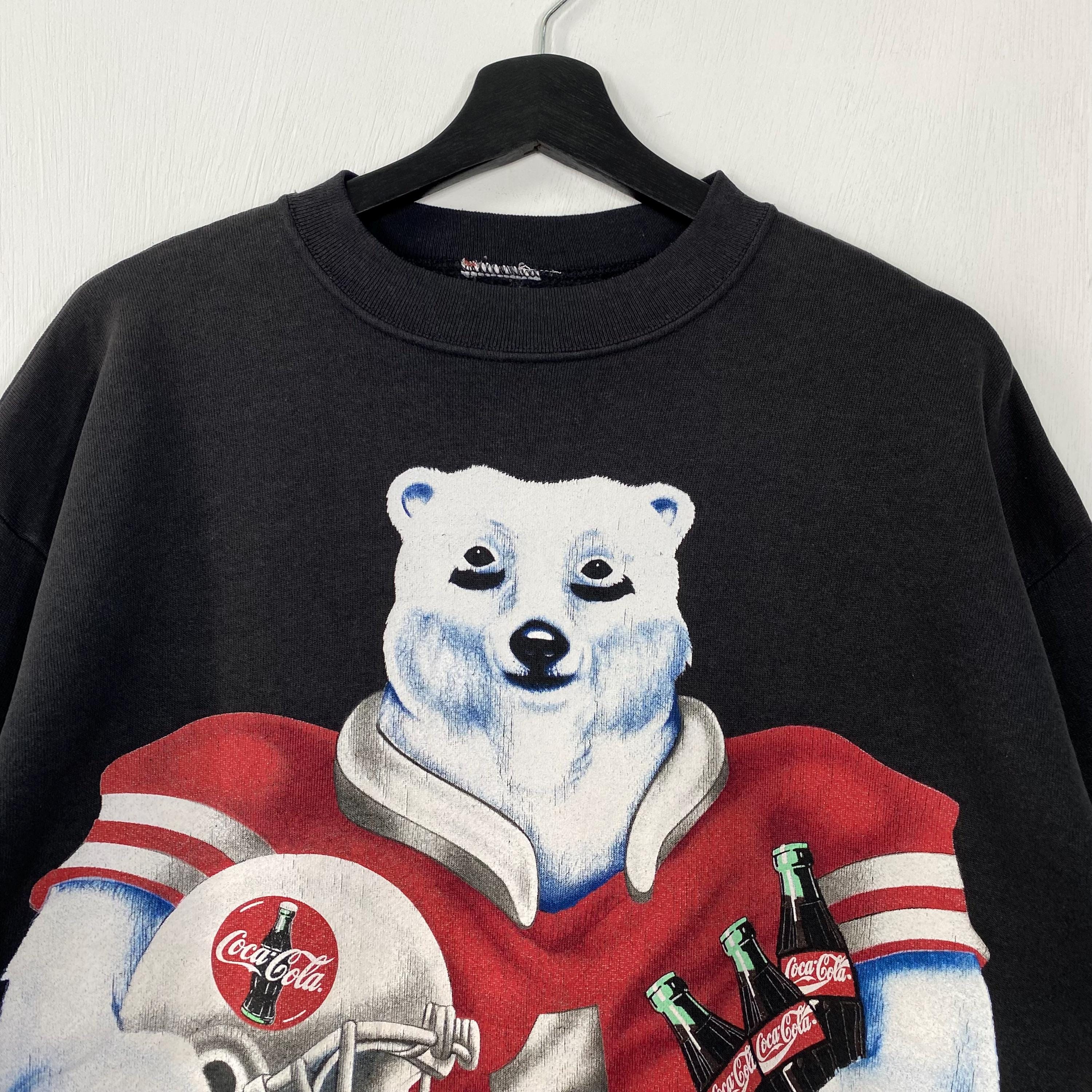 Sweat-shirt vintage Y2K brodé Coca Cola unisexe Med pull polaire officiel