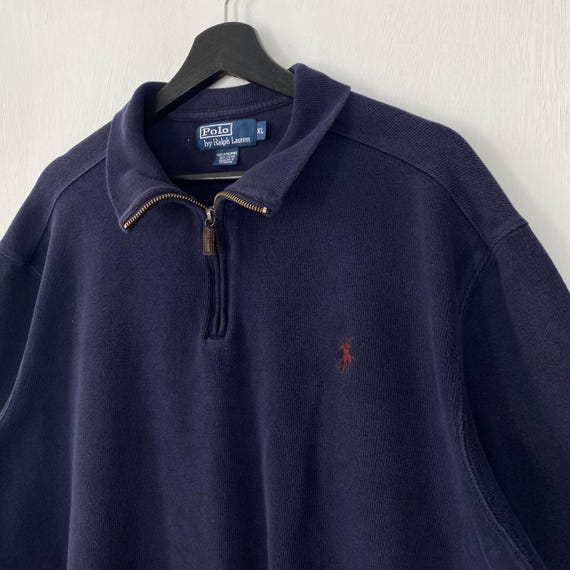 Vintage 90s Polo Ralph Lauren Sweatshirt Half Zip Polo Ralph