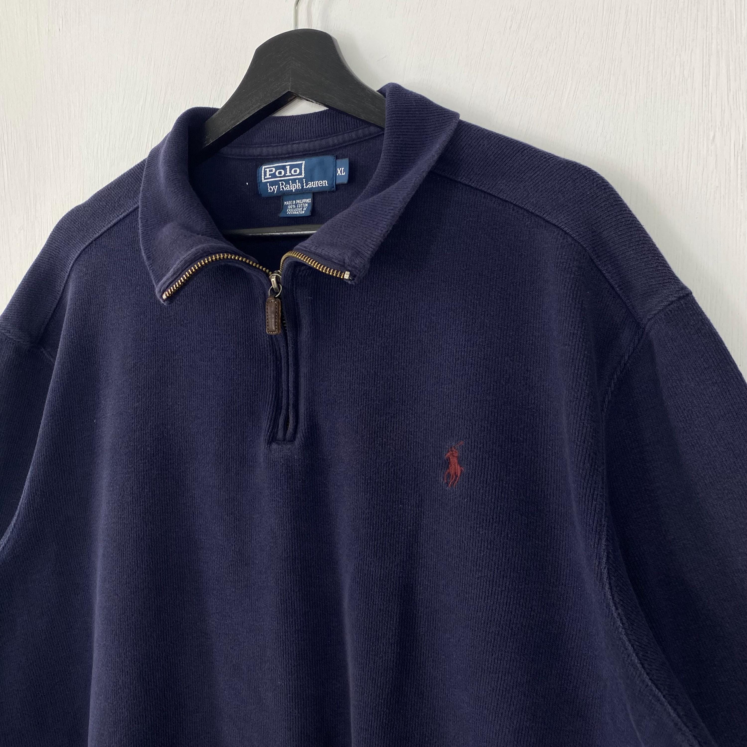 トップス 90s polo by ralph lauren swag flexwitme 90s Polo Ralph Lauren 1/4 zip cotton Small – Vintage Sponsor