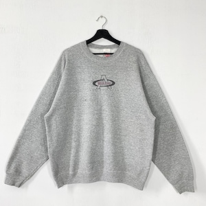 Vintage 90s Wilson Sweatshirt Crewneck Pullover Wilson Equipment Sportswear Print Logo Grey XLarge
