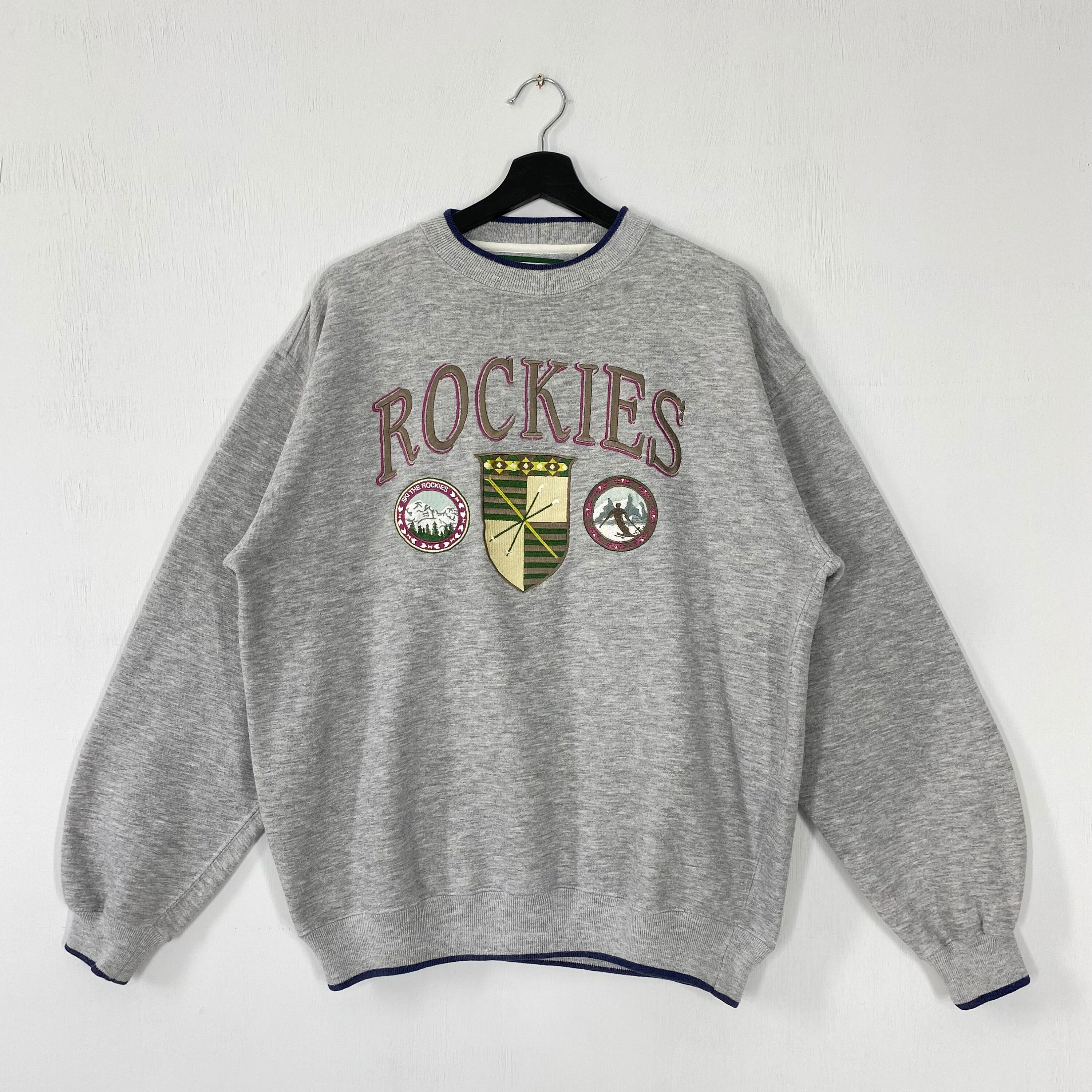 Vintage Rocky Mountain Sweatshirt Colorado Ski Crewneck Pullover