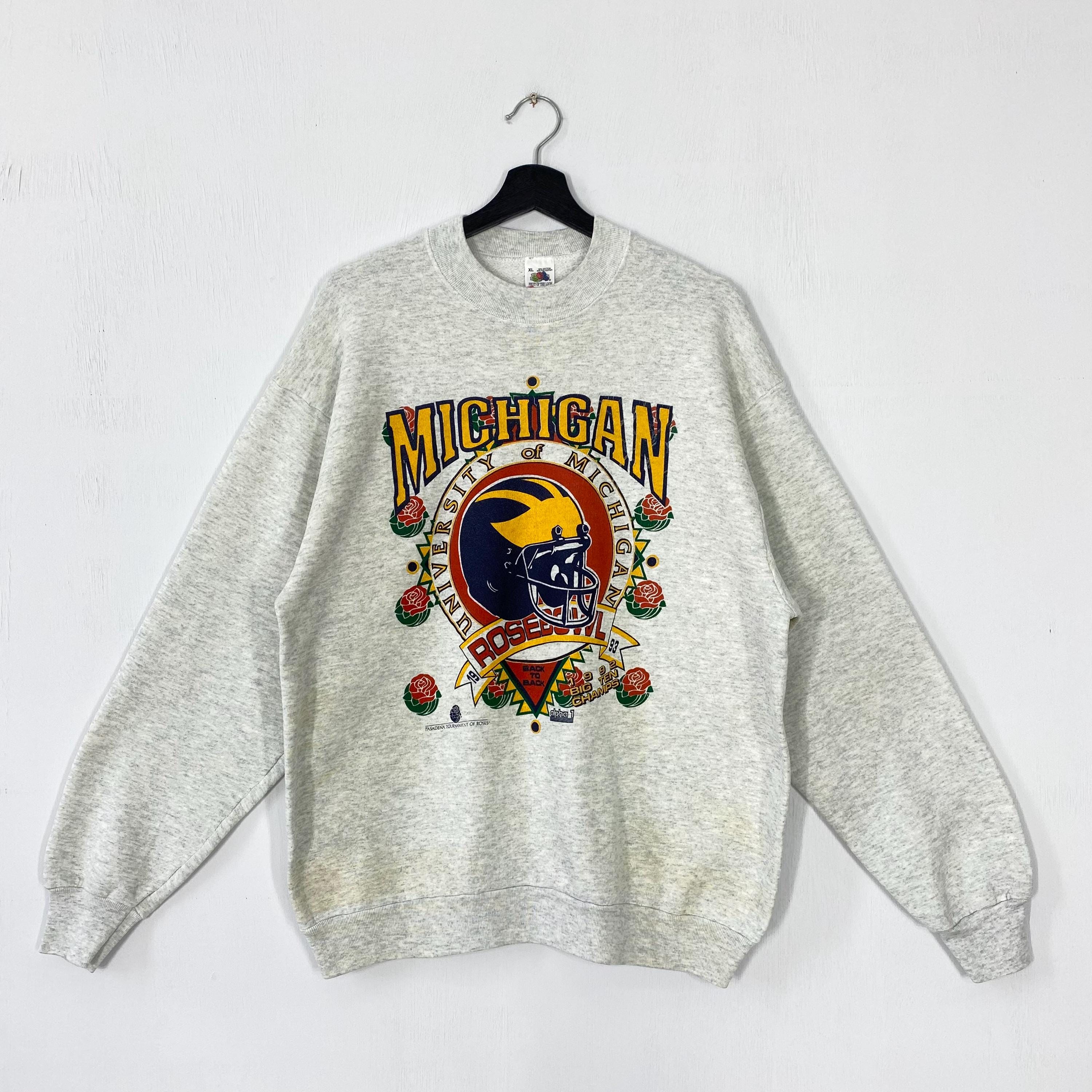 Vintage 90s University Michigan Sweatshirt University Michigan 