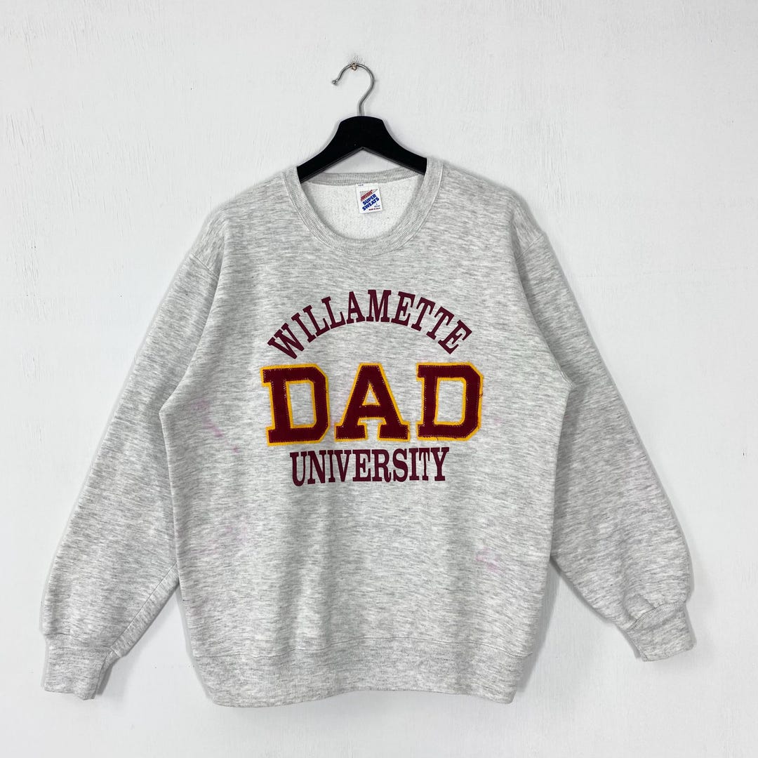 Vintage 90s Willamette University Sweatshirt Crewneck Pullover 