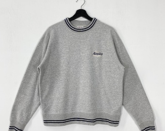 Vintage Ron Jon Surf Shop Sweatshirt Crewneck Pullover Surfing Surfboard Sportswear Ron Jon Embroidered Logo Grey Medium