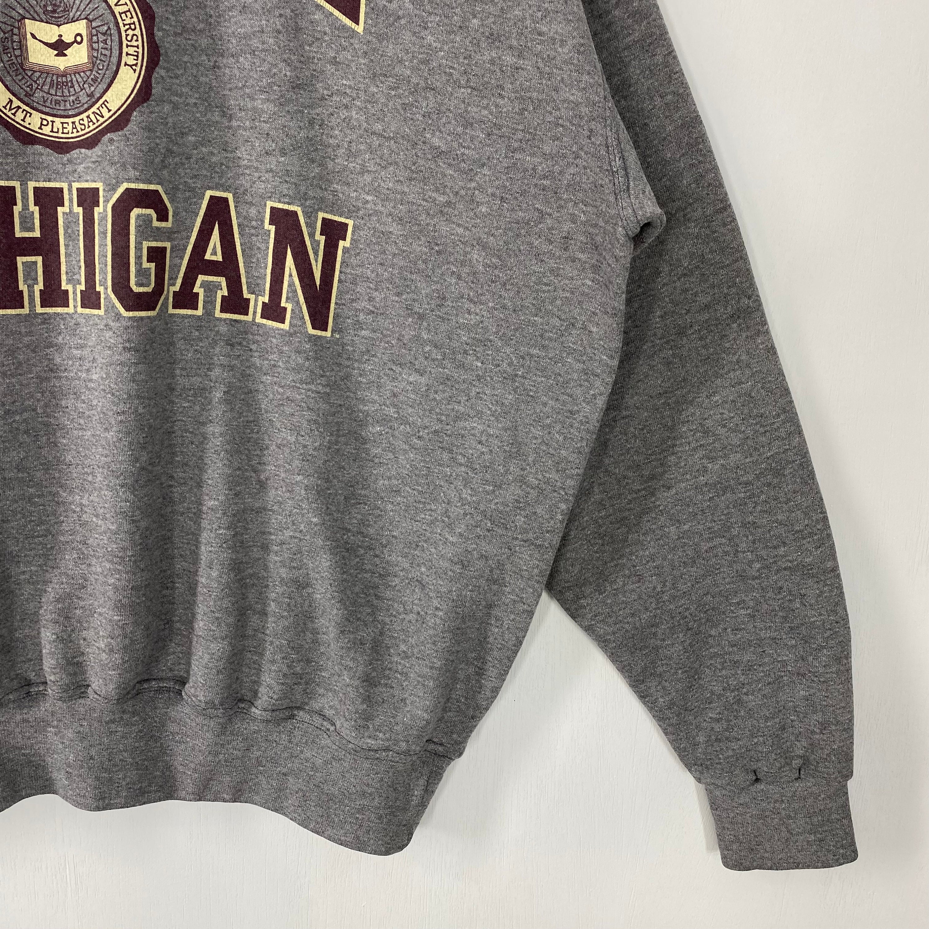 Vintage Central Michigan University Sweatshirt Crewneck Pullover 