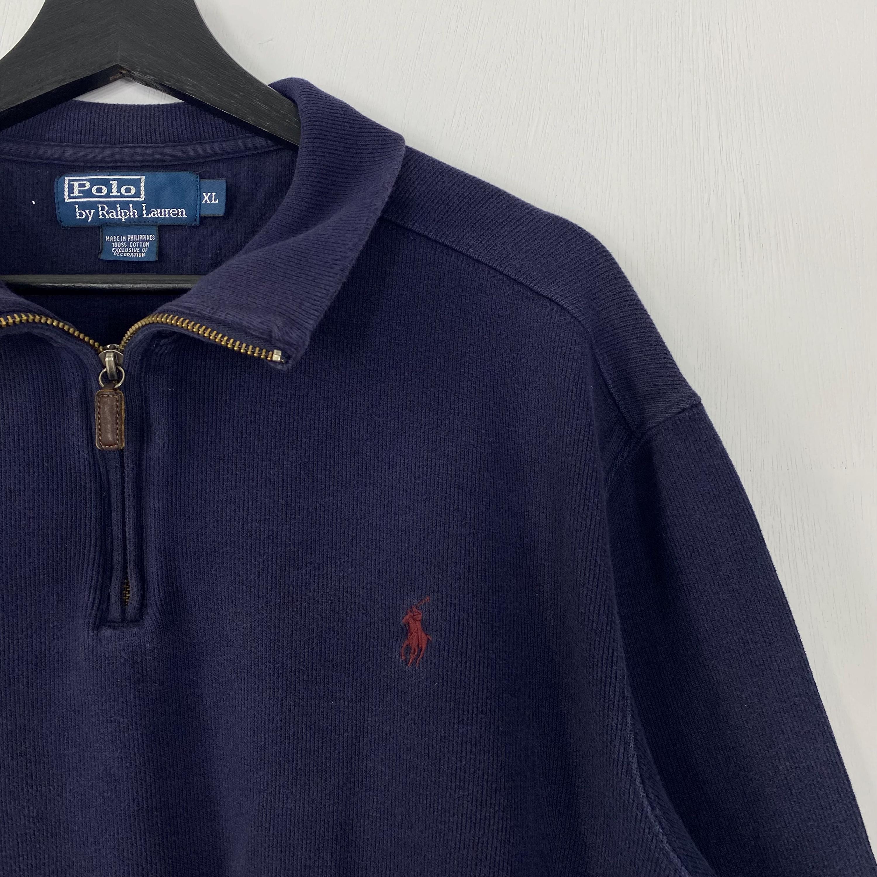 Vintage 90s Polo Ralph Lauren Sweatshirt Half Zip Polo Ralph