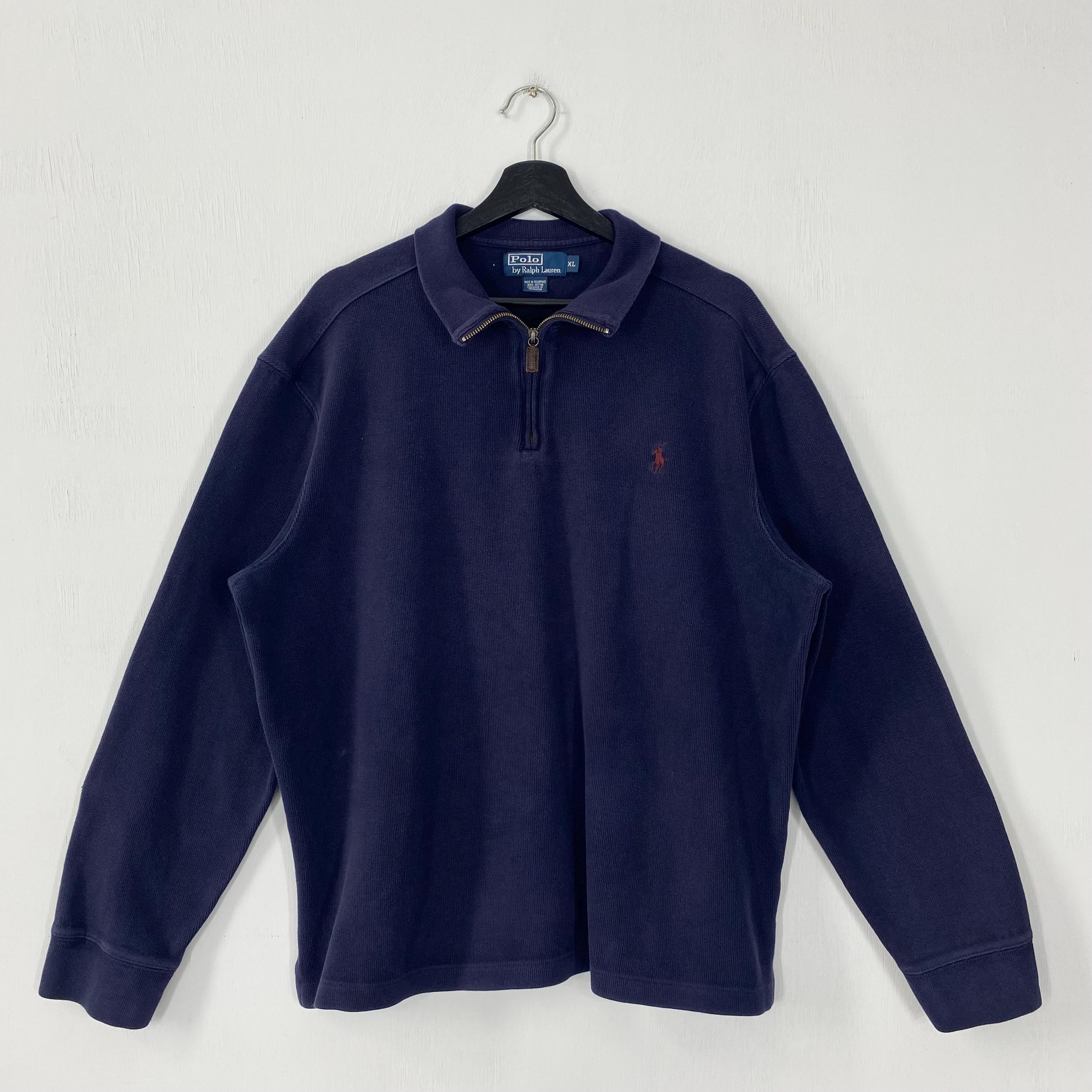 Vintage 90s Polo Ralph Lauren Sweatshirt Half Zip Polo Ralph