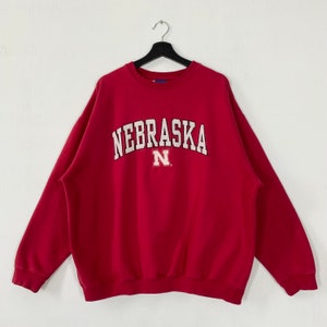 Vintage University Nebraska Sweatshirt Nebraska Crewneck Nebraska