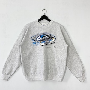 Vintage Mark Martin Sweatshirt Mark Martin Crewneck Jeff Gordon Sweater Pullover Tony Stewart American Race Driver NASCAR Print Logo Small
