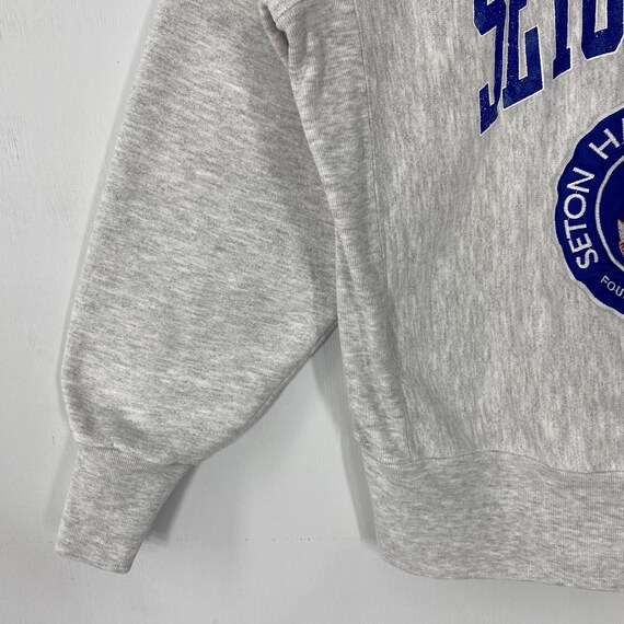Vintage 90s Seton Hall University Sweatshirt Crew… - image 6