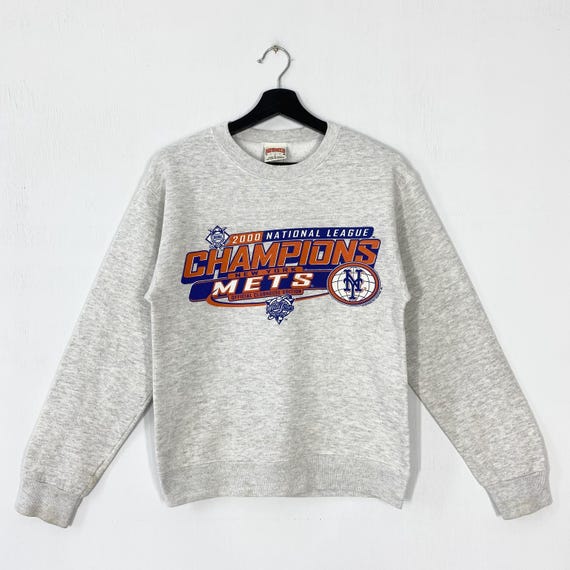 Vintage 90s New York Mets Crewneck Sweatshirt Pullover Sportswear