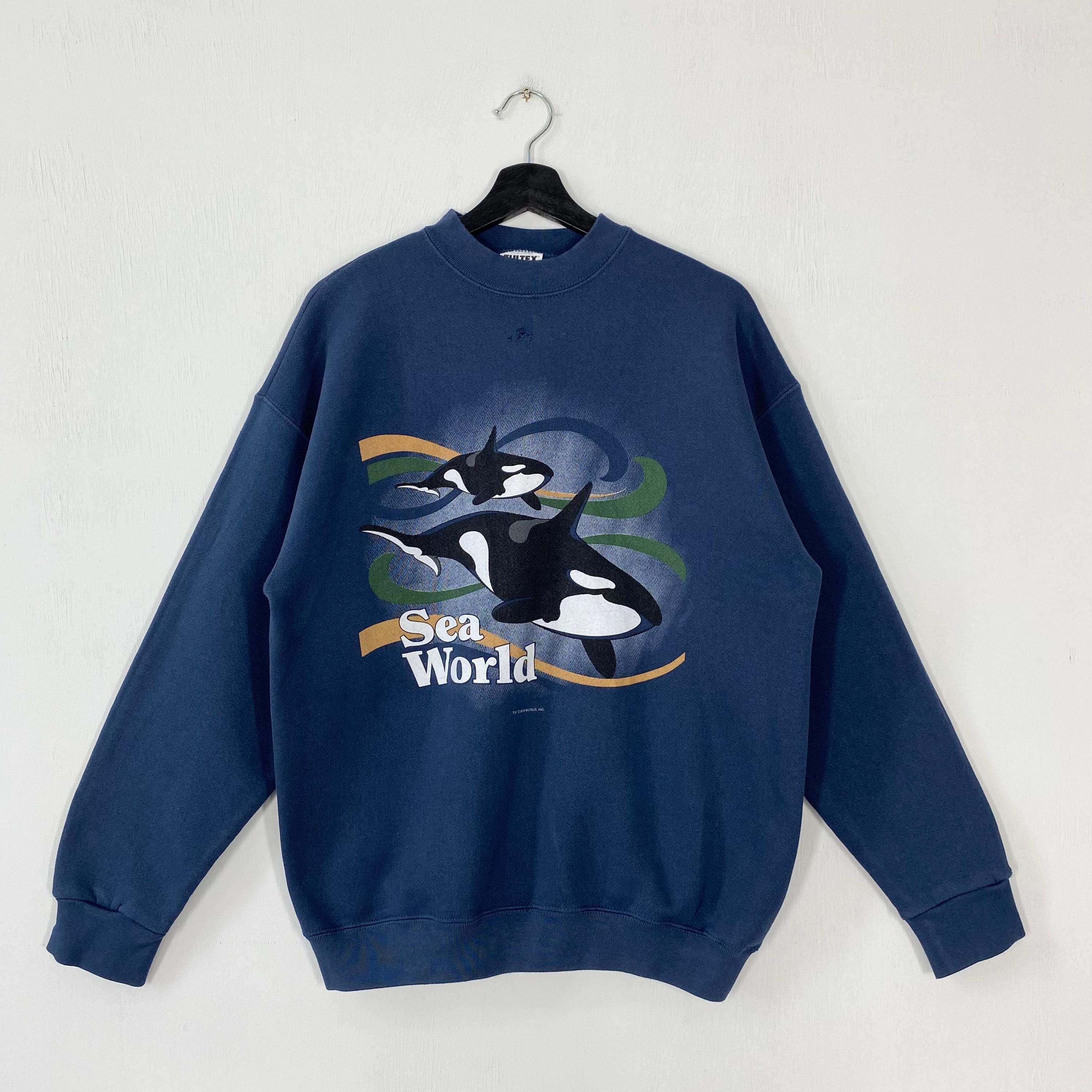 Vintage 90s Humpback Whale Sweatshirt Humpback Crewneck Sea World