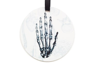 Hand Ornament halloween christmas goth home decor graduation party physician assistant doctor nurse medical technician dorm coworker gift