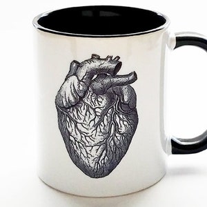 Anatomy Gift coffee mug doctor nurse practitioner physician assistant skull brain anatomical heart goth home decor halloween tea male office
