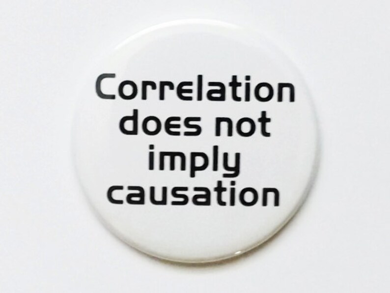 MAGNET Correlation does not imply causation father's day geekery dork nerd party favors stocking stuffers teacher gift logic back to school image 2