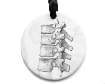 Spine Ornament halloween christmas goth home decor party physician assistant hostess doctor nurse medical technician dorm coworker gift