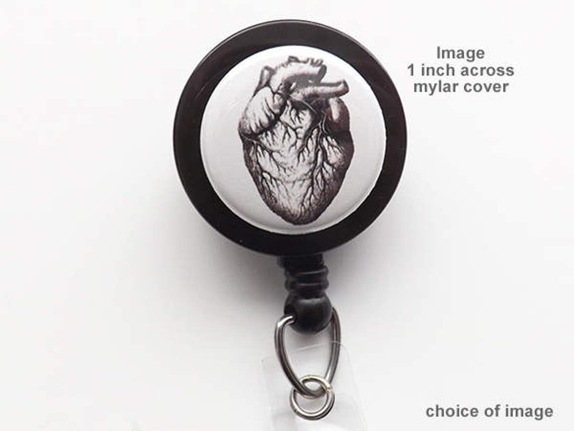 Retractable Badge Reel Anatomy Medical Gift Doctor Male Nurse Etsy