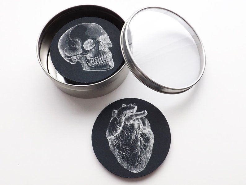 Anatomie Coaster futur médecin infirmier étudiant en médecine assistant médecin cadeau bas de Noël noir blanc goth décoration école gothique image 7