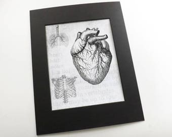 Impression d'art anatomie médicale cadeau de bureau de médecin infirmier décoration cerveau coeur crâne colonne vertébrale collègue patron assistant médecin corps humain goth