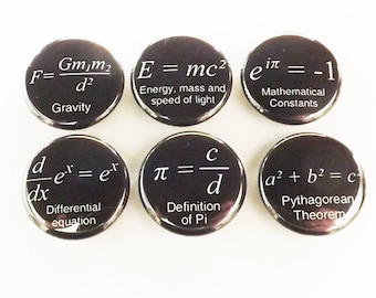 Math Magnets coworker gift back to school arithmetic science formulas fridge teacher student locker decoration home decor kitchen geek men