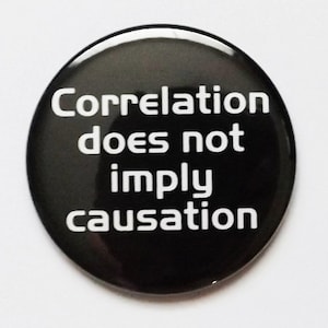 MAGNET Correlation does not imply causation father's day geekery dork nerd party favors stocking stuffers teacher gift logic back to school image 1