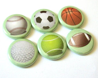 Magnet Set Teacher Coach gifts for him men sports ball soccer basketball golf football tennis baseball party stocking stuffer back to school