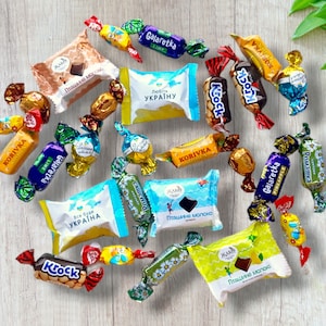 Ukrainische Candy Mystery Box | Weihnachtsgeschenkbox mit Ukrainischen Süßigkeiten | Internationale Süßigkeit