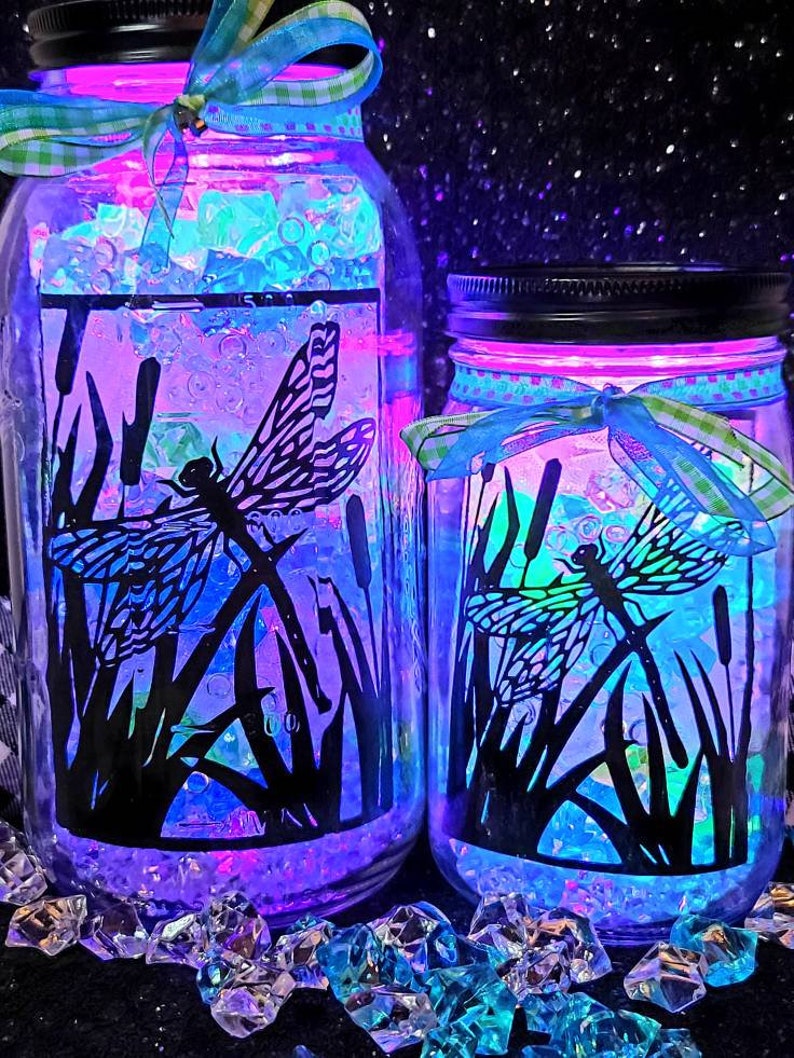 Dragonfly kitchen decor Dragonfly mason jar light farmhouse Etsy