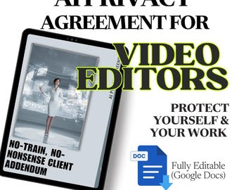 Accordo sulla privacy dell'IA per i video editor / Addendum No-Train / Google Docs / Contratto con il cliente / Divulgazione dell'IA