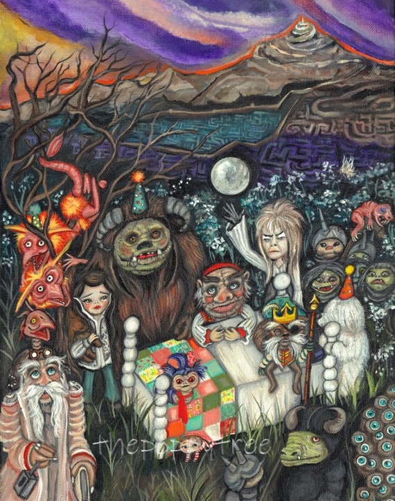 Laberinto Troll Laberinto impresión sueño troll monstruo Party Pop Art Large - Etsy España