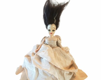 Bride of Frankenstein doll vintage blinky doll makeover collectable