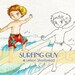 Digital Stamp Surfing Guy, Digi Download Beach Summer Sports, Surfer Boy, Cartoon Clip Art, Coloring Page, Scrapbooking Supplies