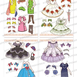 Printable Paper Dolls Fashion Digital Download, Children's Crafts Toys ...