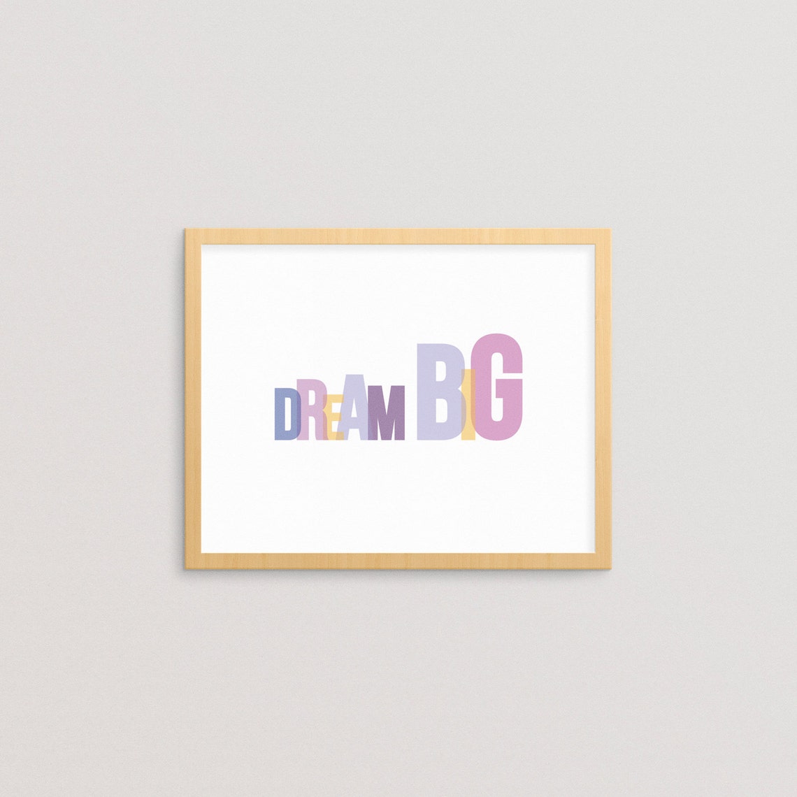 Dream Big - Printable, Word Art, Motivational Quote, Inspiration Quote ...