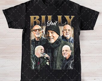 Billy Joel Men's T-shirt Vintage Piano Man Album Graphic Tee Big