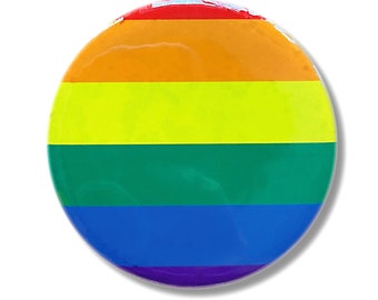 Rainbow -  2.25" Bottle Opener/Keychain, Pocket Mirror, Magnet, or Pin-back Button