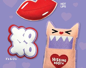 Paquete de 3: juguetes para gatos con tema de San Valentín, altamente potentes y llenos de hierba gatera