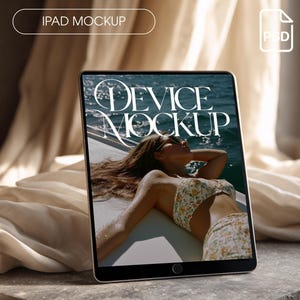 Ipad Mockup PSD Tablet Screen Ipad Device Mockup Editable Smart Object Digital Product Mockup for Designers Tablet Mockup Device