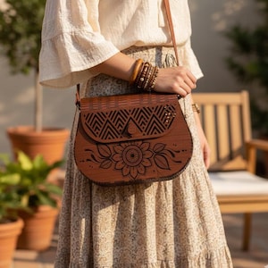 Boho Wooden Bag Laser Cut File | Flexible Purse SVG (3mm Wood)