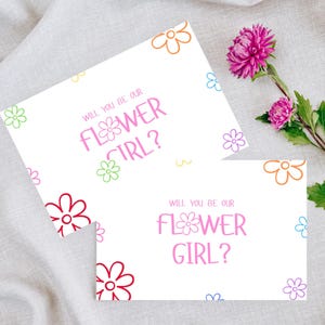 Blumenmädchen Vorschlag Karte Digital Download, werden Sie unser Blumenmädchen, Vorschlag Box Karte, Blumenmädchen Geschenk, Instant Download