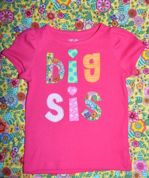 Tenue Assortie Sœurs Carolilly - T-shirt 'Big Sister/Little Sister' - Coton Doux, Manches Longues Ou Courtes - Pour Enfants Et Bébés
