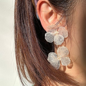 Flower Earrings, Statement Earrings, Boho Bridal Accessories, Boho Bridal Earrings, Bridal Earrings, Wedding Jewelry, Floral Earrings