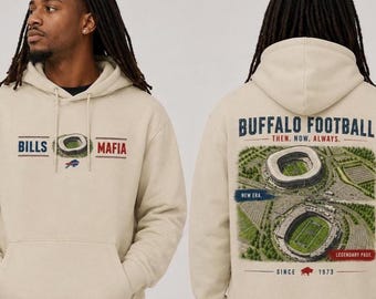 Bluza z kapturem Bills Mafia Stadium Graphic | Wzór lotniczy Buffalo Football