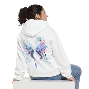 Bluza z kapturem „Akwarelowe skrzydła anioła” zdjęcie 4