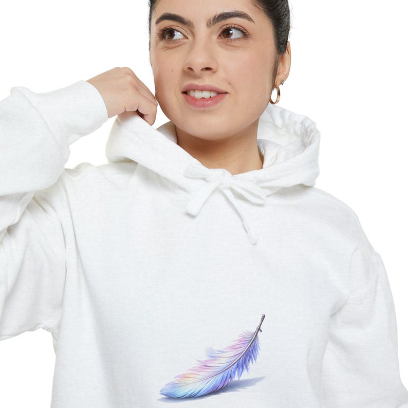Bluza z kapturem „Akwarelowe skrzydła anioła” zdjęcie 3