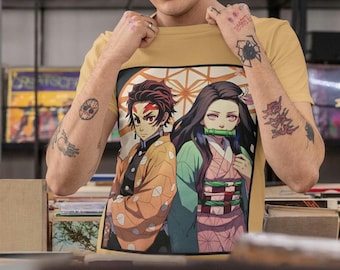anime demon slayer Unisex garment-dyed heavyweight t-shirt