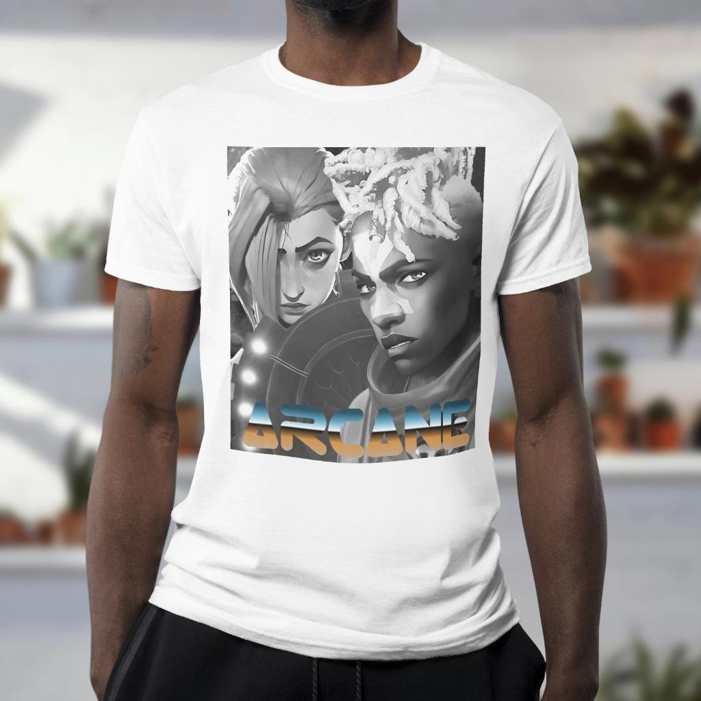 comfort colors, Ekko/Jinx, anime, Arcane, Unisex Garment-Dyed T-shirt